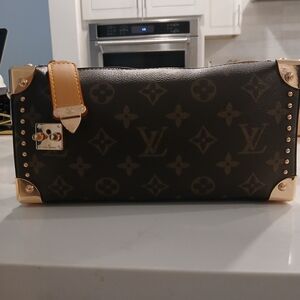 Louis Vuitton Monogram Mini Bag with Gold Accents
